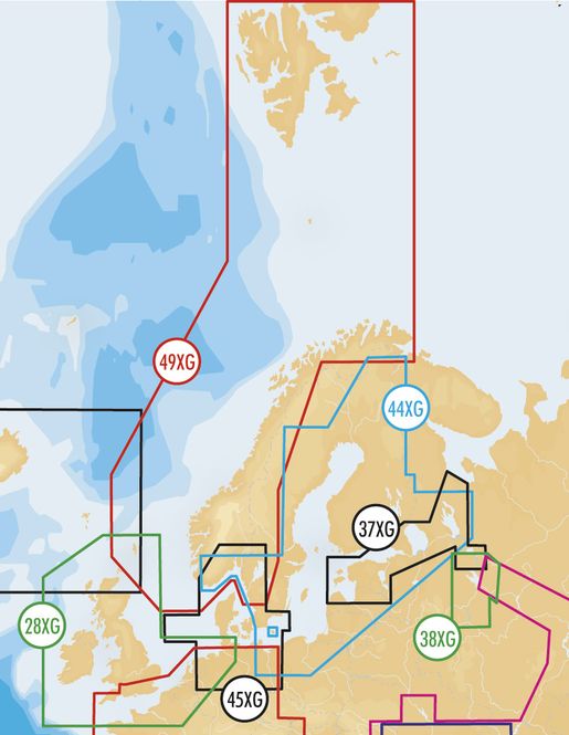 Hovedbilde Navionics+ Kart valgfritt område tom SD brikke