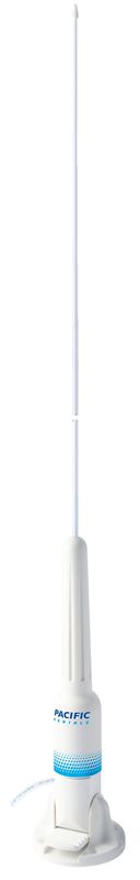 VHF antenne 1m m/falldown brakett 4 m kabel