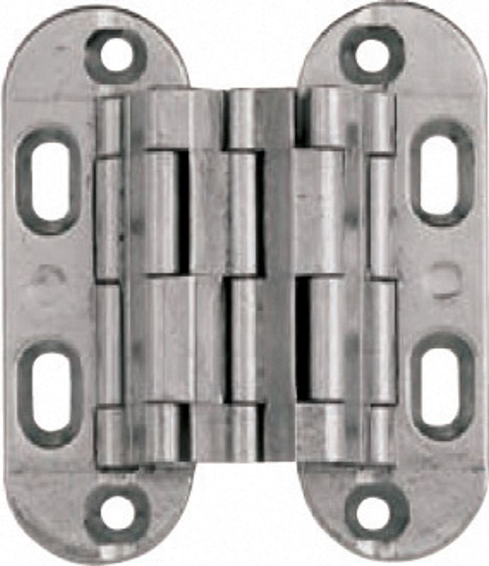 Hengsel i forkrommet messing 52 x 45 mm