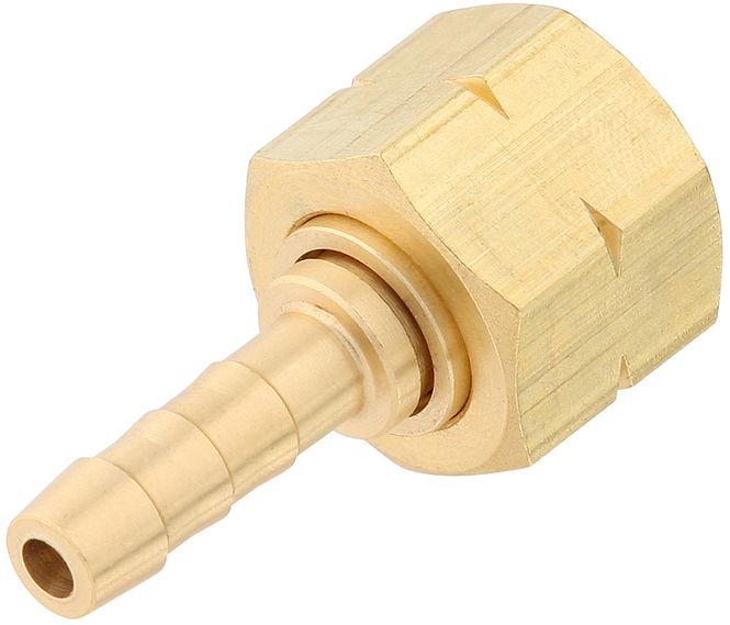Hovedbilde Slangekopling, 8 mm med mutter - 1/4'' innv. ...