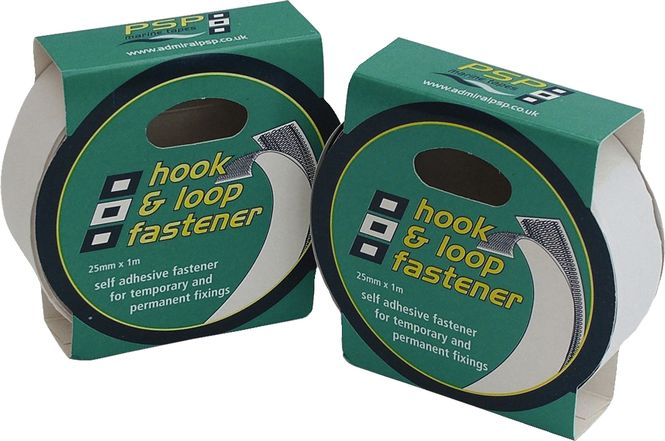 Hovedbilde PSP Borrelåstape (Hook & Loop) 25 mm 1 m hvit