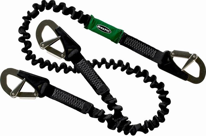 Hovedbilde Baltic Sikkerhetsline, elastisk, 3 kroker, 2 m