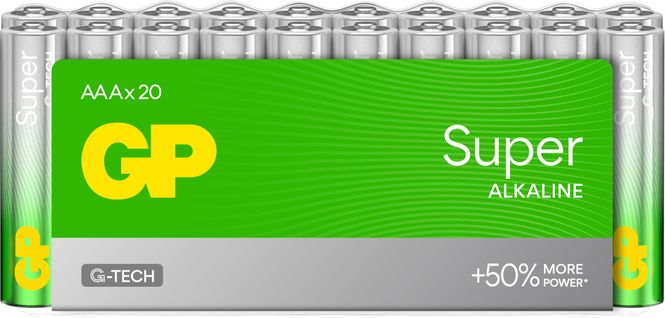 Hovedbilde GP Super Alkaline batteri AAA 24-pk