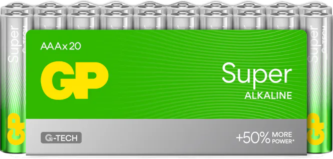 Hovedbilde GP Super Alkaline batteri AAA 24-pk