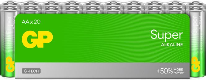 Hovedbilde GP Super Alkaline batteri AA 24-pk