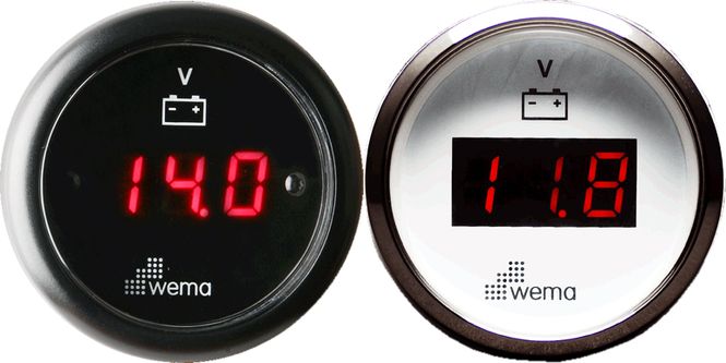 Hovedbilde Wema Voltmeter Digital 8-24V