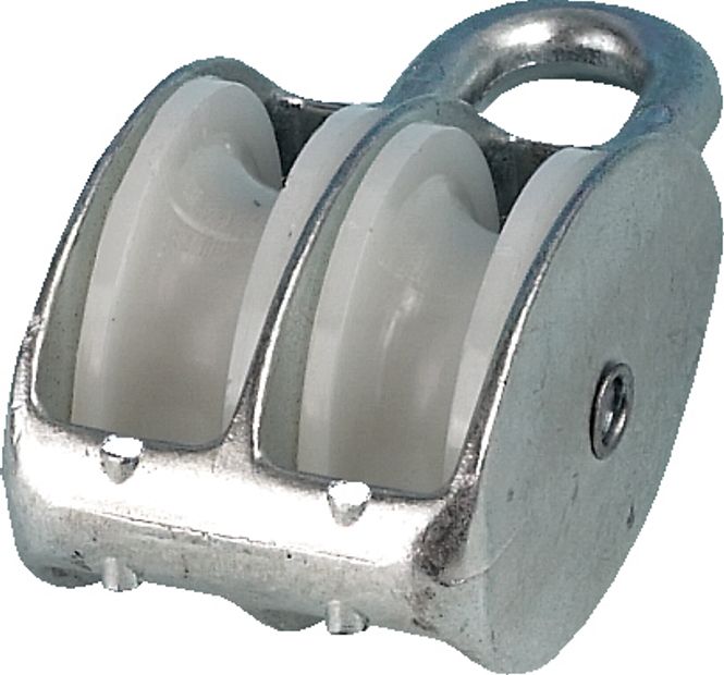 Hovedbilde Blokk, dobbel, aluminium