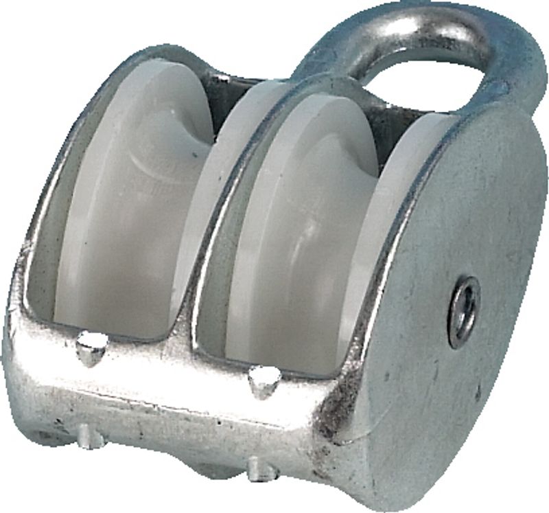 Blokk, dobbel, aluminium