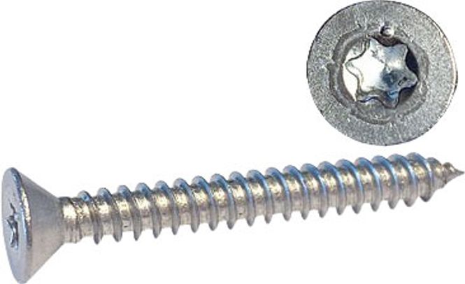 Hovedbilde Syrefaste skruer A4, forsenket, torx